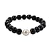 Boutique Collection - White Edison Pearl (11-12MM), Natural Shungite (Size - 7.5 Adjustable) Bracelet in Gold Overlay Sterling Silver 130 Ct.