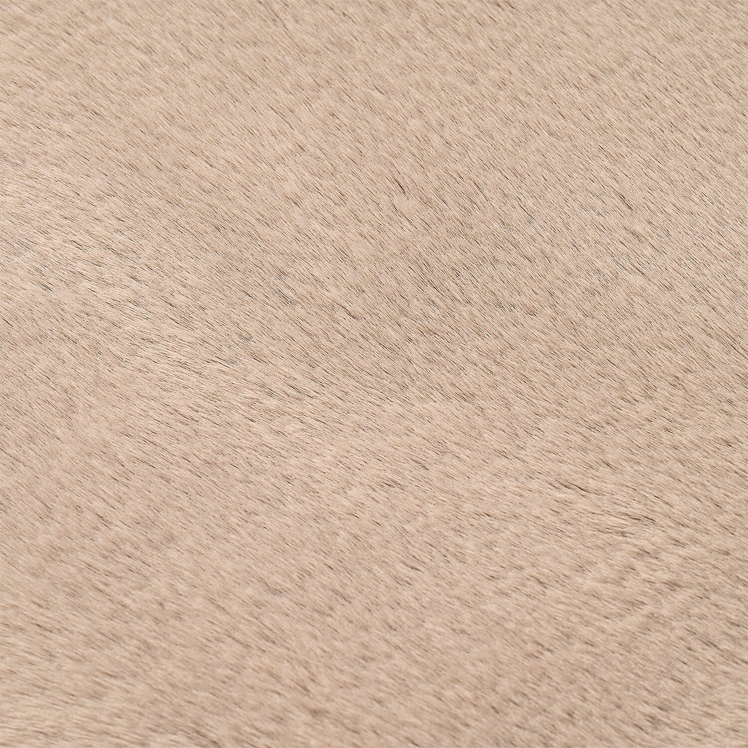 BLACK FRIDAY DEAL - SIGNATURE LUXE SUPERSOFT Long Faux Fur Rug with Foam Base (180 x 100 cm) - Beige