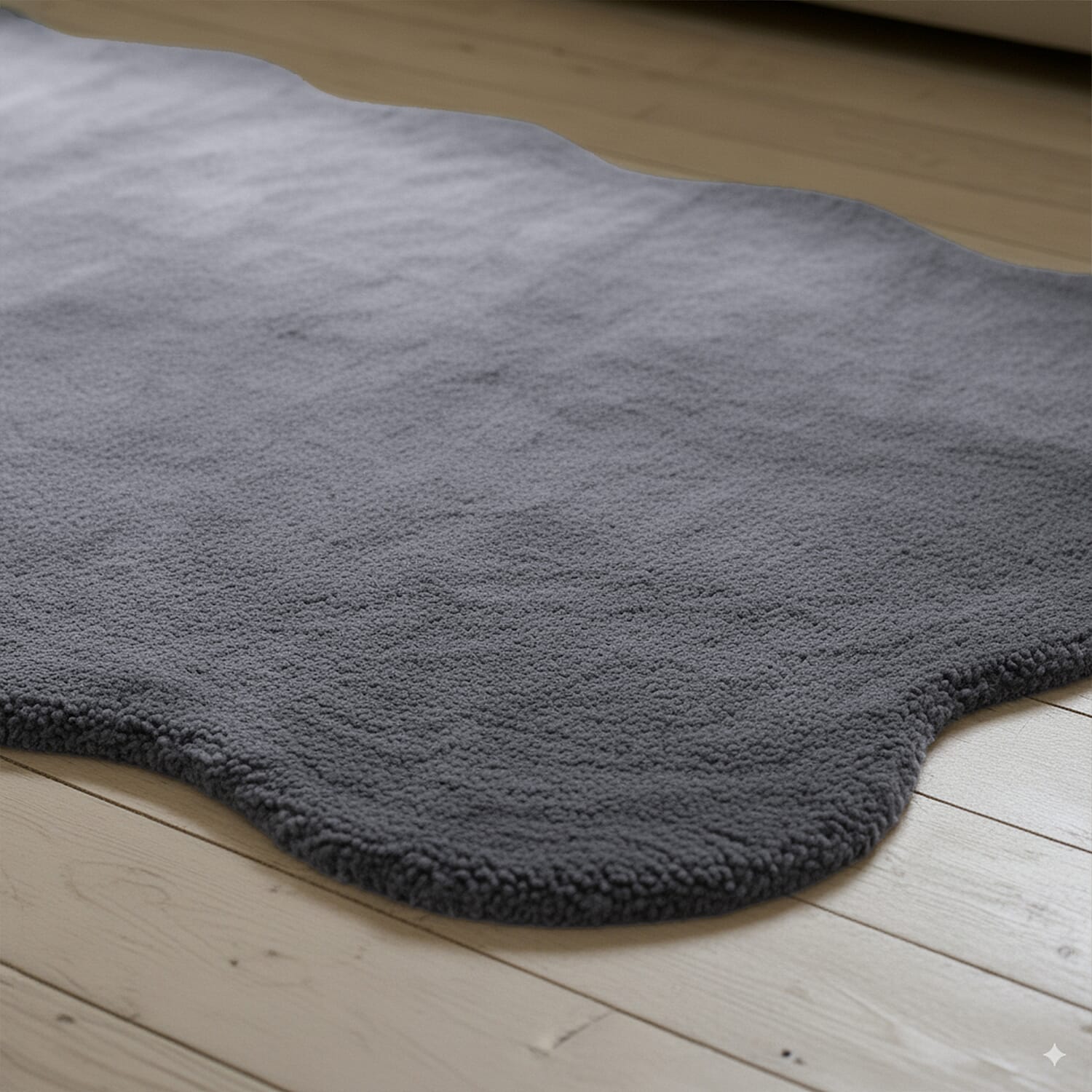 BLACK FRIDAY DEAL - SIGNATURE LUXE SUPERSOFT Long Faux Fur Rug with Foam Base(180 x 100 cm) - Grey