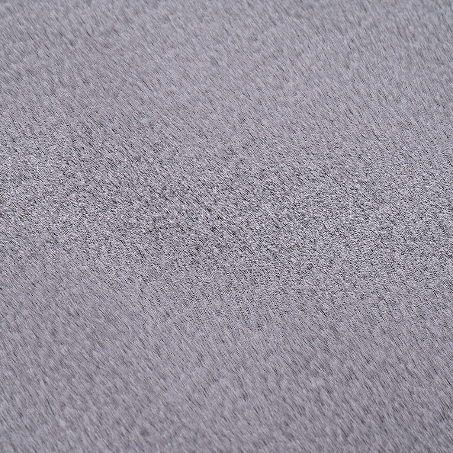 BLACK FRIDAY DEAL - SIGNATURE LUXE SUPERSOFT Long Faux Fur Rug with Foam Base(180 x 100 cm) - Grey