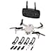Remote Control Foldable Drone with Double Camera - Grey