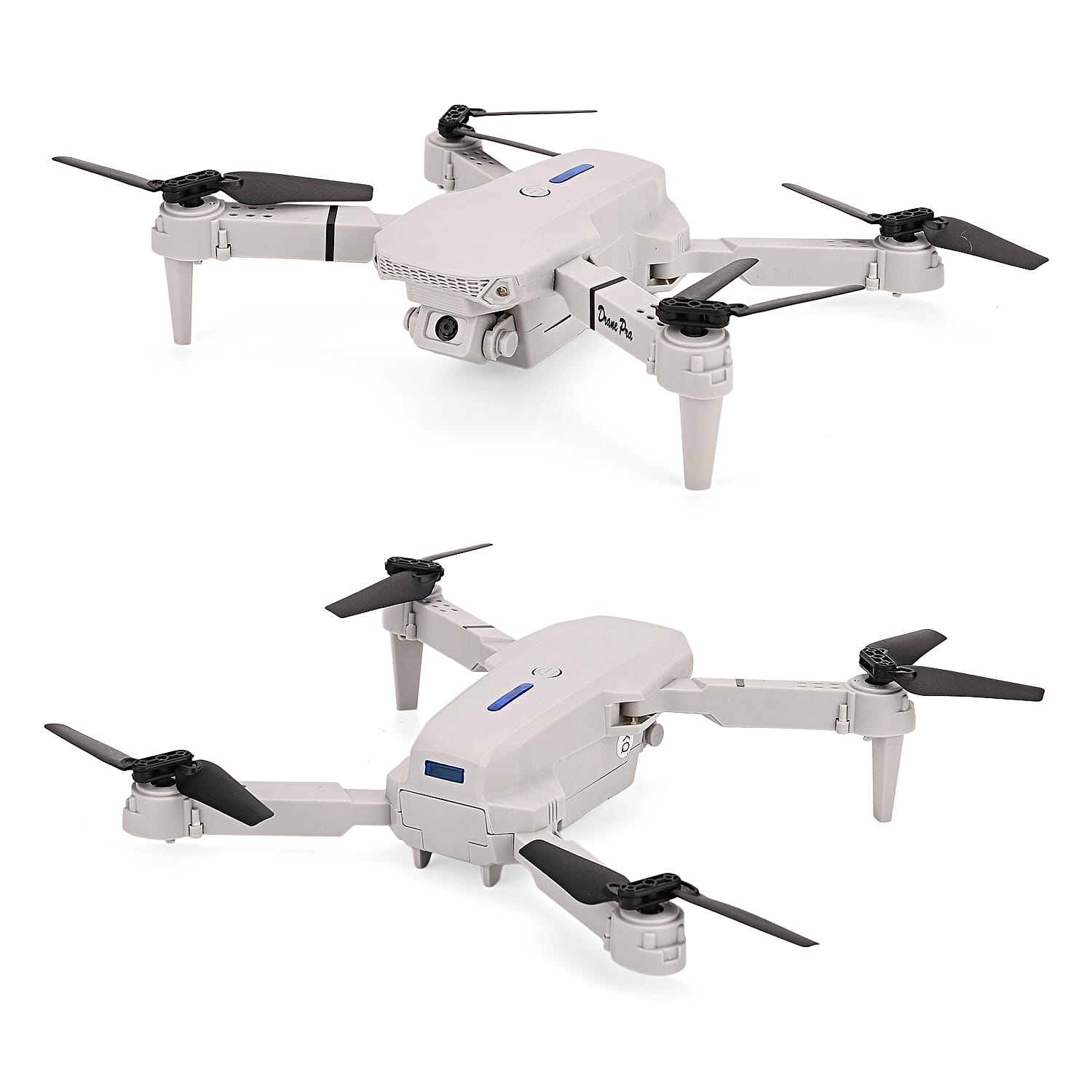 Remote Control Foldable Drone with Double Camera - Grey