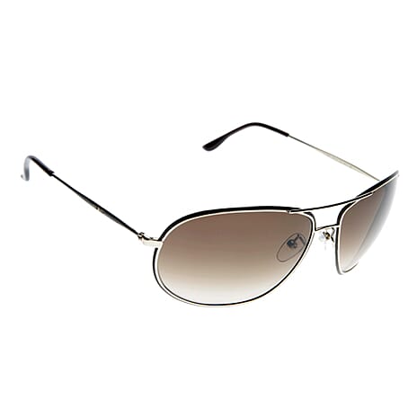 Police UV Protected Full Rim Rectangle Sunglasses 8637 - Brown