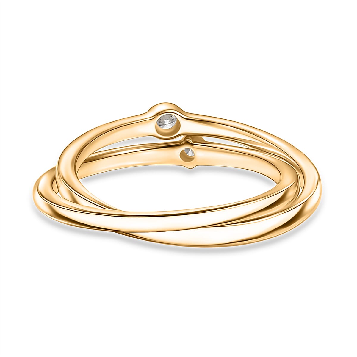 LUXURIANT Lab Grown Diamond Intertwined Ring