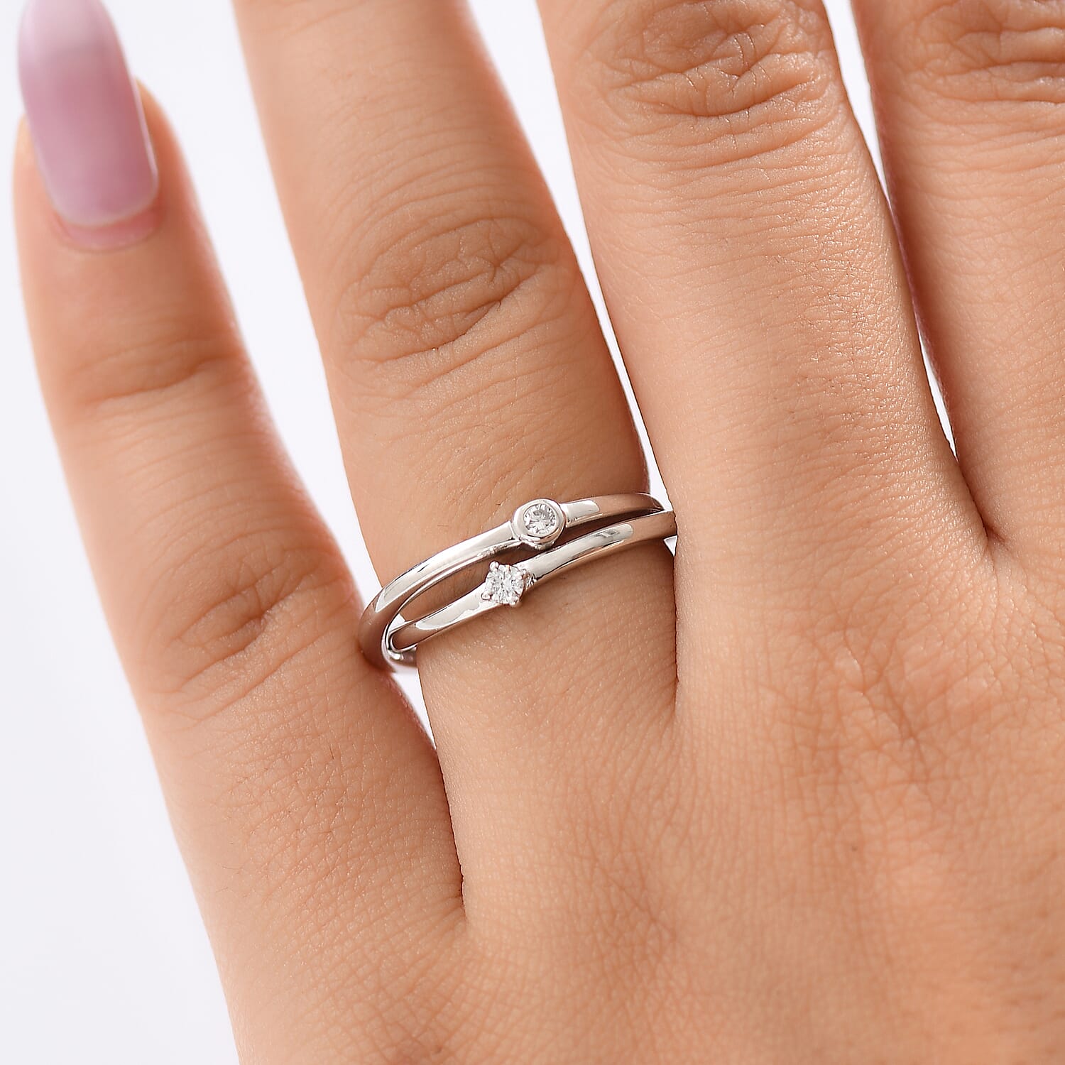 LUXURIANT Lab Grown Diamond Intertwined Ring