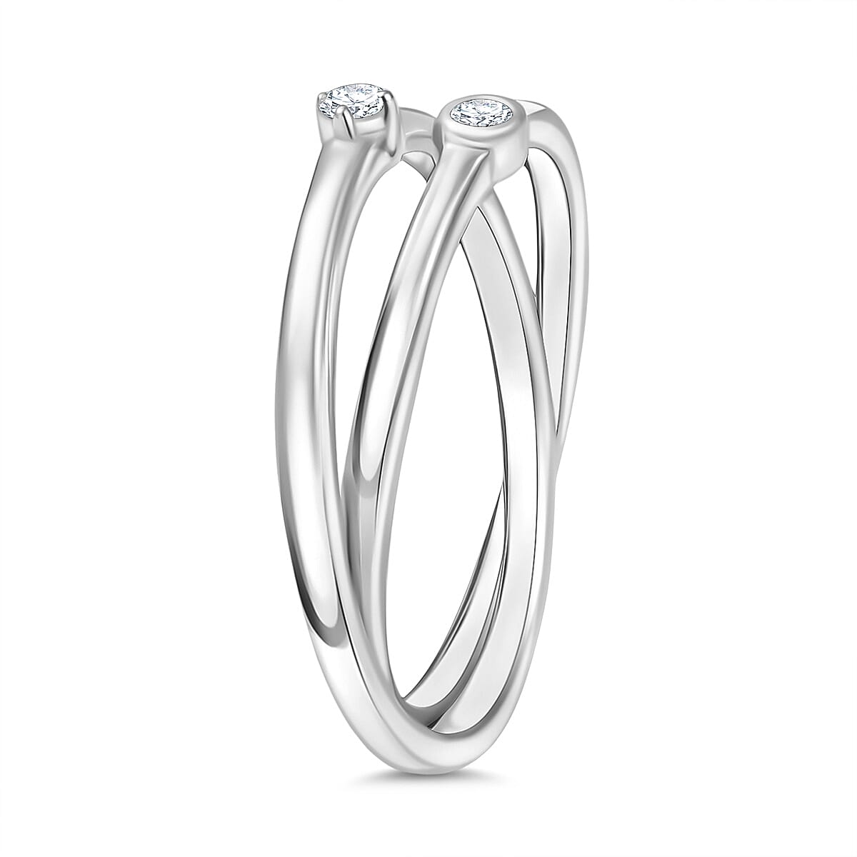 LUXURIANT Lab Grown Diamond Intertwined Ring