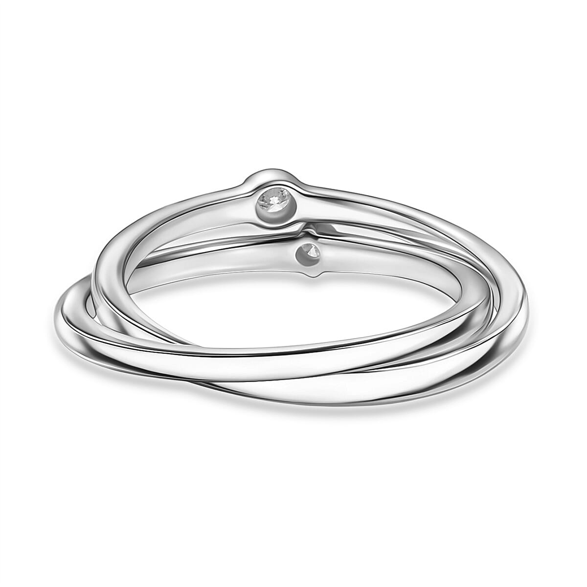 LUXURIANT Lab Grown Diamond Intertwined Ring