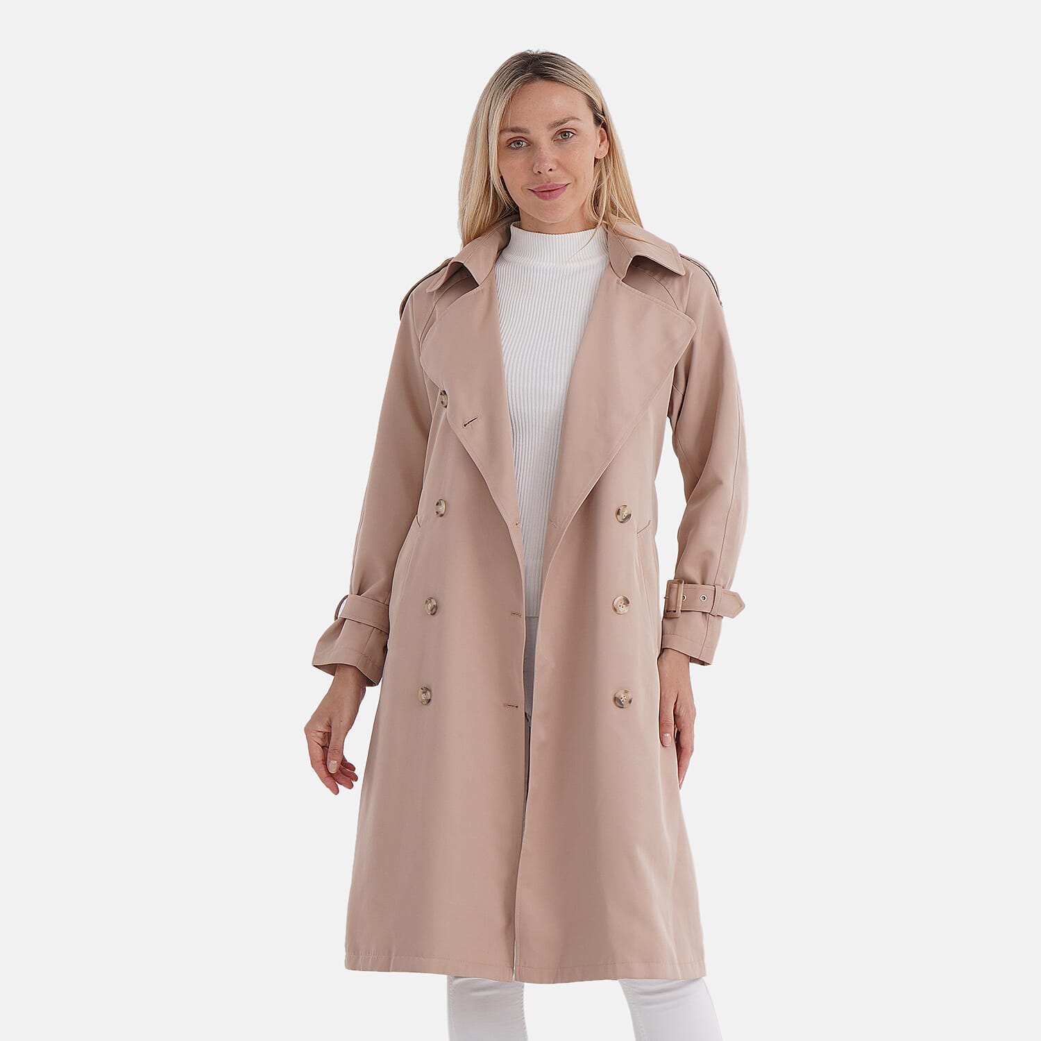 La-Marey-Solid-Coat-Size-Medium-Beige-Beige