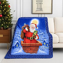 Snowman Digital Printed Cozy Fleece 220 GSM Blanket (130 x170cm)