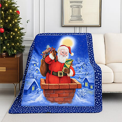 Christmas Digital Printed Cozy Fleece Blanket