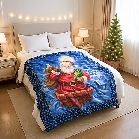 Christmas Digital Printed Cozy Fleece Blanket