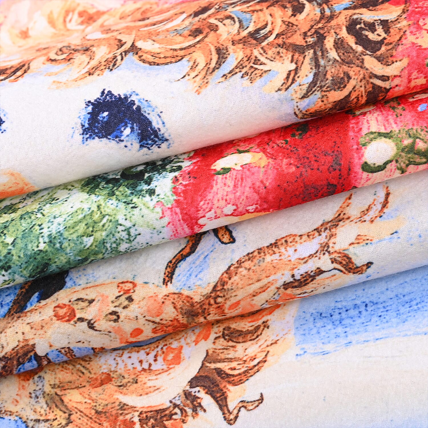 Christmas Tree Digital Printed Cozy Fleece 220 GSM Blanket (130x170cm)