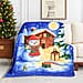 Snowy Christmas Digital Printed Cozy Fleece 220 GSM Blanket (130 x170cm)