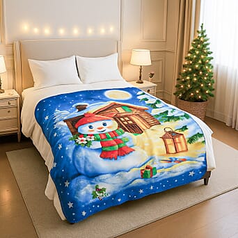 https://tjcuk.sirv.com/Products/81/8/8186909/Snowman-Digital-Printed-Cozy-Fleece-220-GSM-Blanket-130-x170cm_8186909_1.jpg?w=342&h=342