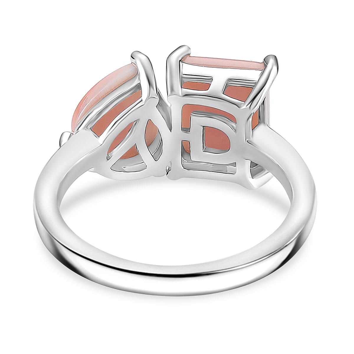 Queen Conch Shell Toit Et Moi Ring in Rhodium Overlay Sterling Silver 4.90 Ct.