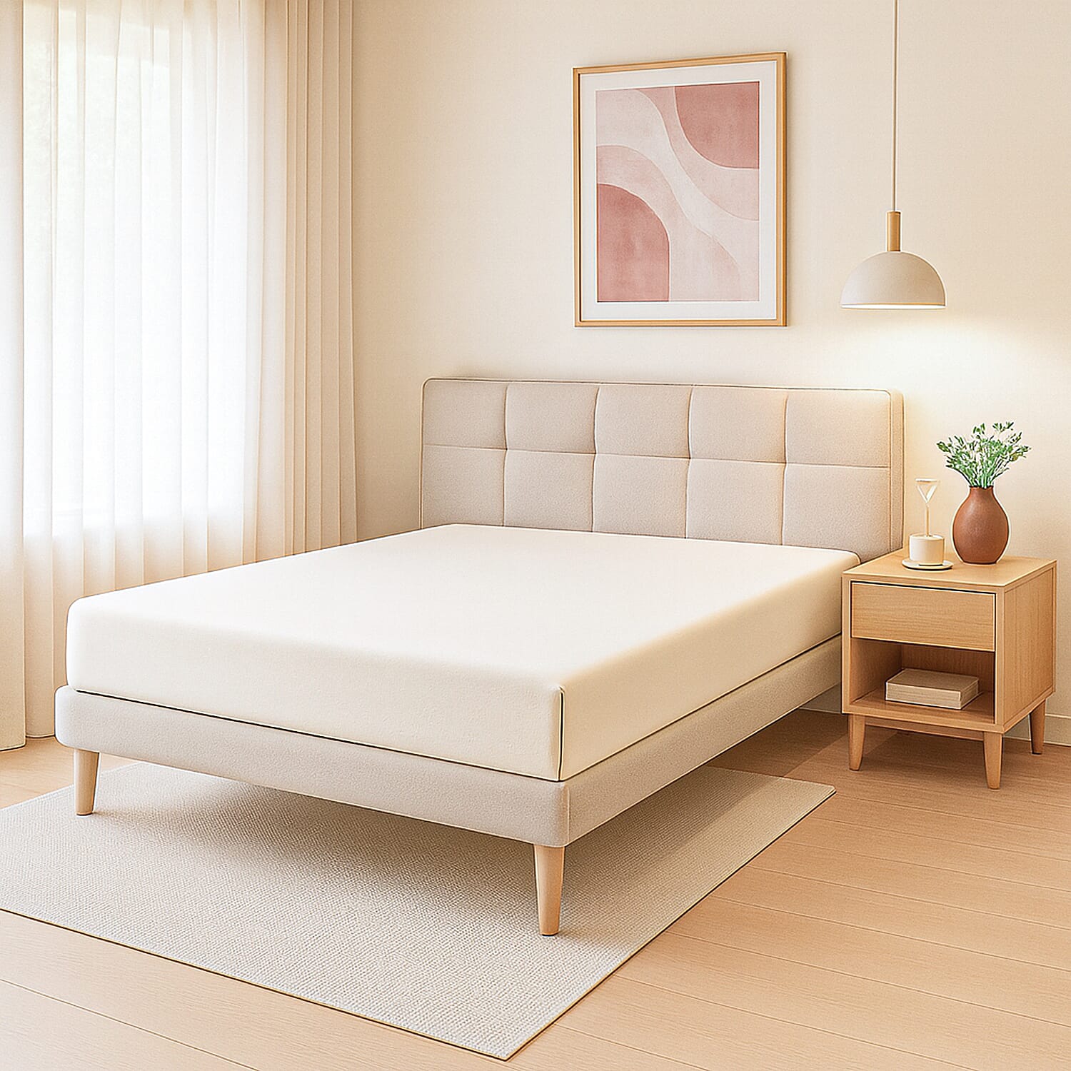 6 Piece Cotton Duvet Cover Set - Inc. 1 Duvet Cover, 1 Fitted Sheet with 2 Housewife and 2 Oxford Pillowcases