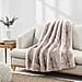 The Heaviest Weight Blanket at TJC - 1000 GSM Sumptuous Faux Rabbit Fur Double Layer Blanket With Thermal Lining Faux Mink Backing For Insulation (180x150 Cm) - White