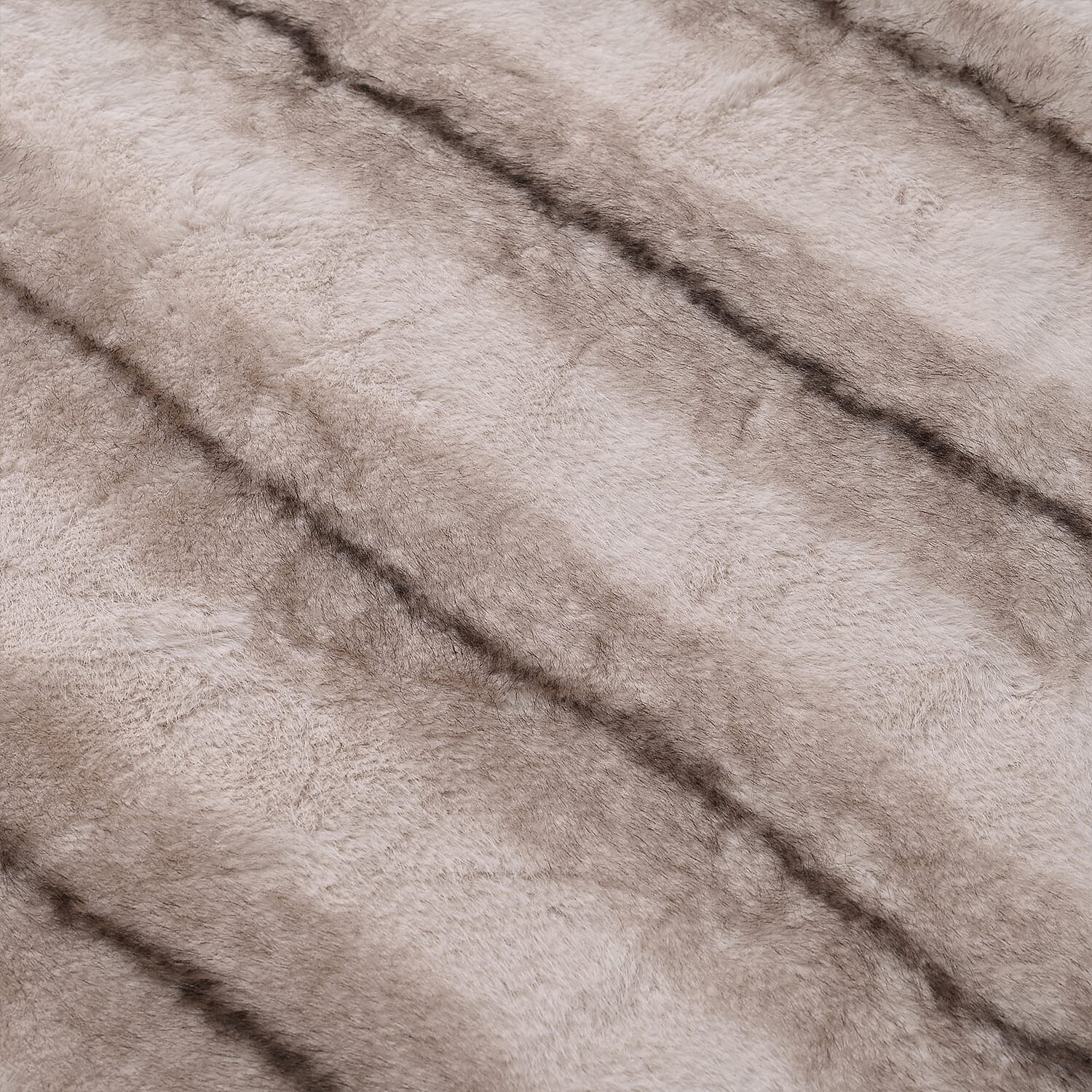 The Heaviest Weight Blanket at TJC - 1000 GSM Sumptuous Faux Rabbit Fur Double Layer Blanket With Thermal Lining Faux Mink Backing For Insulation (180x150 Cm) - White