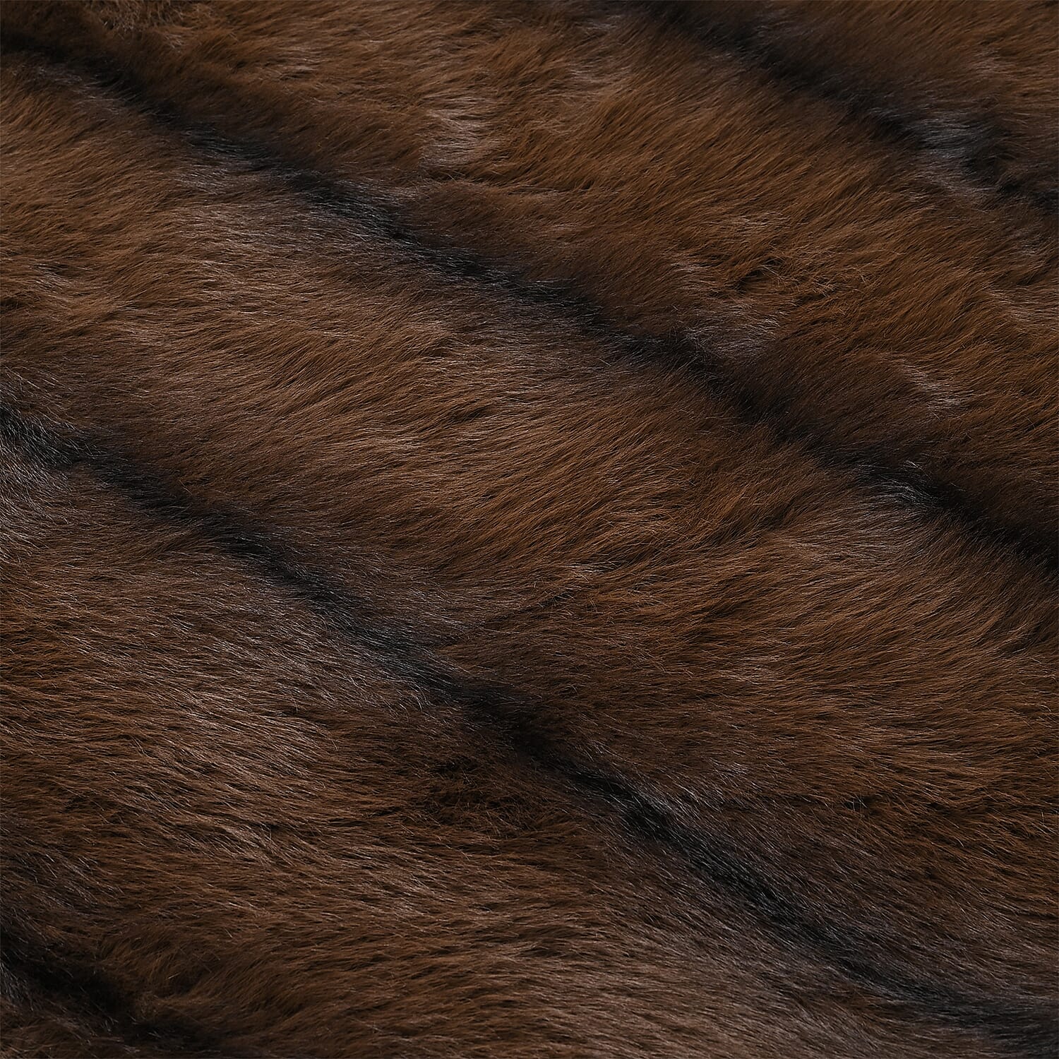 The Heaviest Weight Blanket at TJC - 1000 GSM Sumptuous Faux Rabbit Fur Double Layer Blanket With Thermal Lining Faux Mink Backing For Insulation (180x150 Cm) - Brown