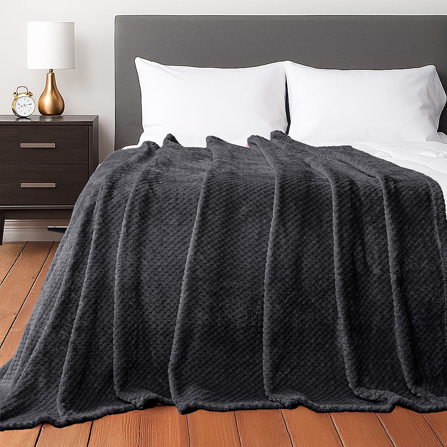 Super Soft Layer Blanket 270gsm (200x150cm) - Dark Grey