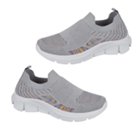 Urban Jacks Ladies Limoncello Fly Knitted Slip-On Shoe (Size 7) - Grey