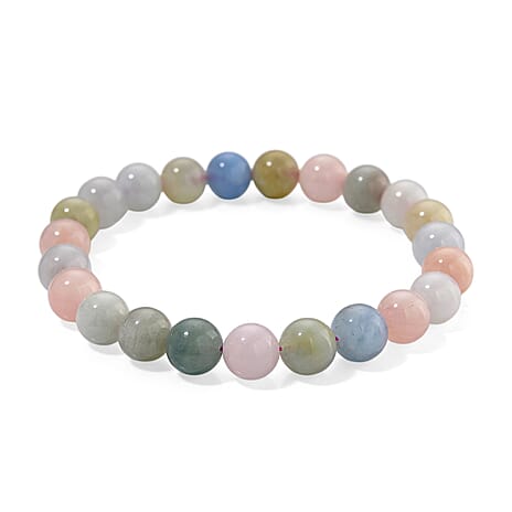 Multi Colour Beryl Stone Bracelet (Size - 7.5 Stretchable) 110.00 Ct.