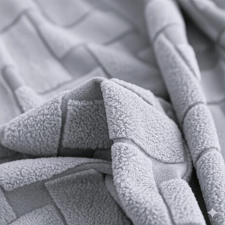 Hush Haven Checkered Super Soft Micro Flannel Blanket (200 x 150 cm) - Cream