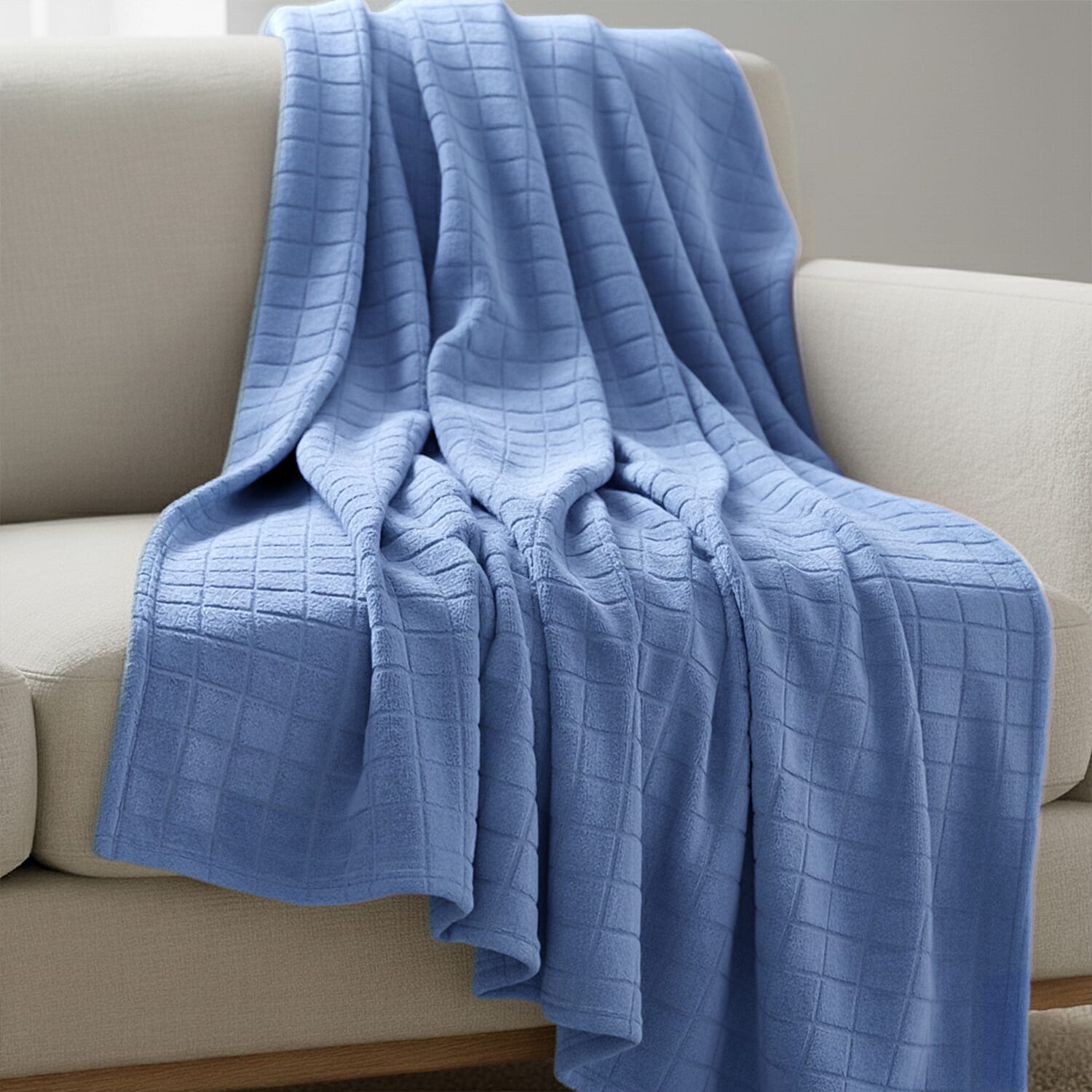 Hush Haven Checkered Super Soft Micro flannel Blanket