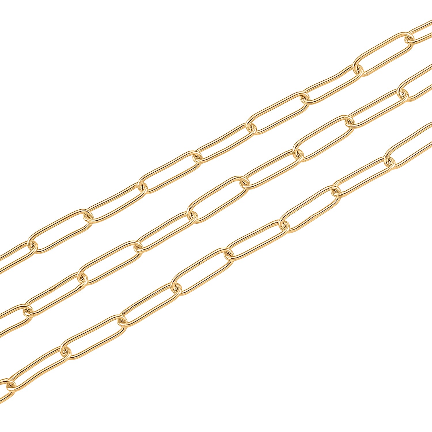 Designer Inspired- Layered Necklace (Size - 17-20 ) with Senorita Clasp in Gold Tone