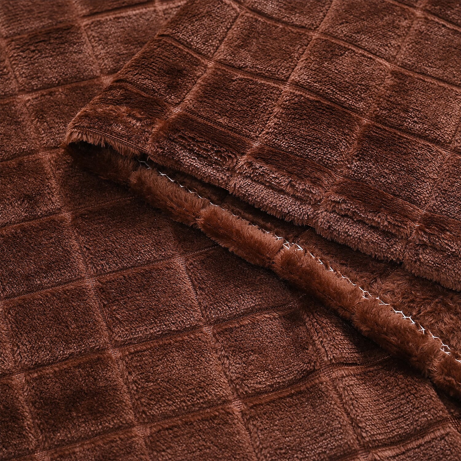 Hush Haven Sumptuous Quality Super Teddy Soft Blanket (200 x 150 cm) - Coffee