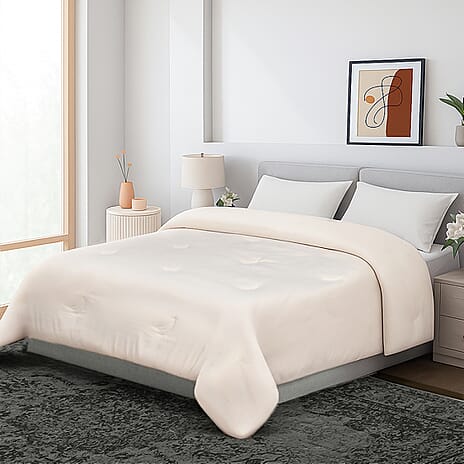 Hush Haven Soybean Fiber Blend Quilt (200x200cm) - Cream