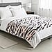 LIVMORE Zebra Print Faux Fur Cosy Blanket (200x150 cm) - Off-White & Black, 560 GSM