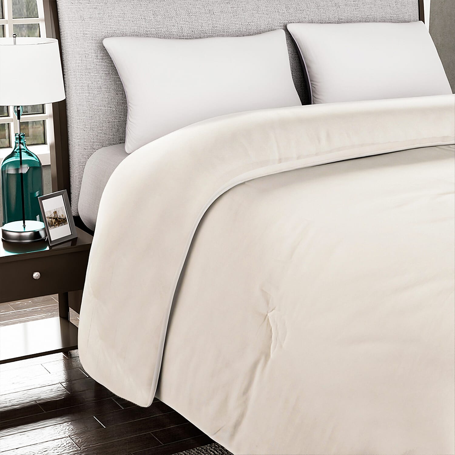 Hush Haven Soybean Fiber Blend Quilt (225x220cm) - Cream