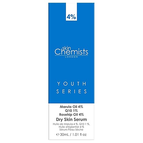 New Collection - Skin Chemists Dry Skin Serum - Marulua Oil 4%, Q10 1%, Rosehip Oil 4% - 30ml