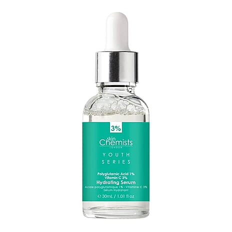 Skin Chemists Hydrating Serum - Polyglutamic Acid 1%, Vitamin C 3% - 30ml