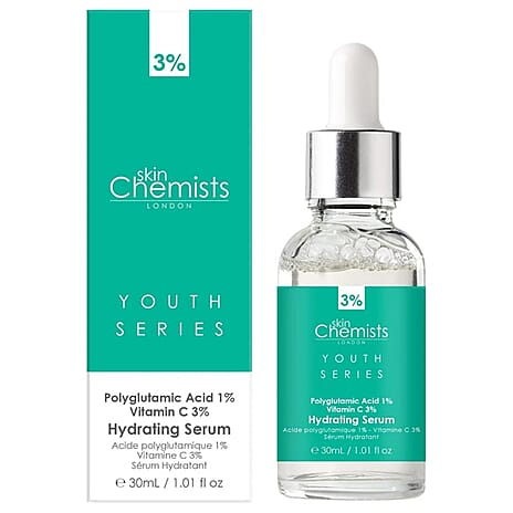 Skin Chemists Hydrating Serum - Polyglutamic Acid 1%, Vitamin C 3% - 30ml