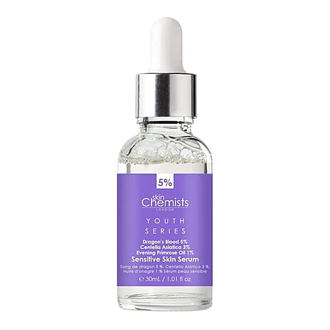 skinChemists Sensitive Skin Serum - Dragon's Blood 5%, Centella Asistica 3%, Evening Primrose Oil 1% - 30ml