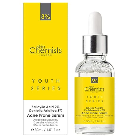 Skin Chemists Acne Prone Serum - Salicylic Acid 2%, Centella Asistica 3% - 30ml