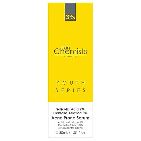 Skin Chemists Acne Prone Serum - Salicylic Acid 2%, Centella Asistica 3% - 30ml