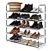 5-Tier Adjustable Shoe Rack (92x15.5x7 cm) - Grey