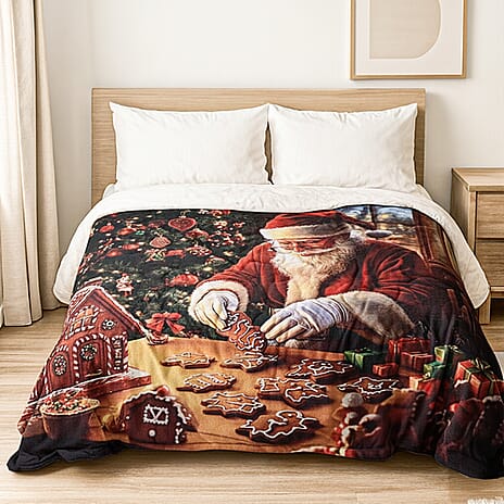 Hush Haven Digital Blanket (Size 150x1 cm) - Red & Red