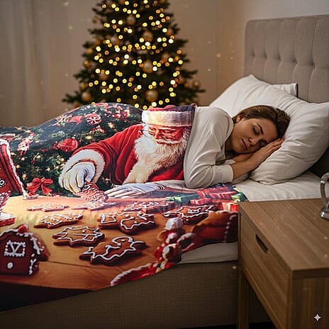 Hush Haven Digital Blanket (Size 150x1 cm) - Red & Red