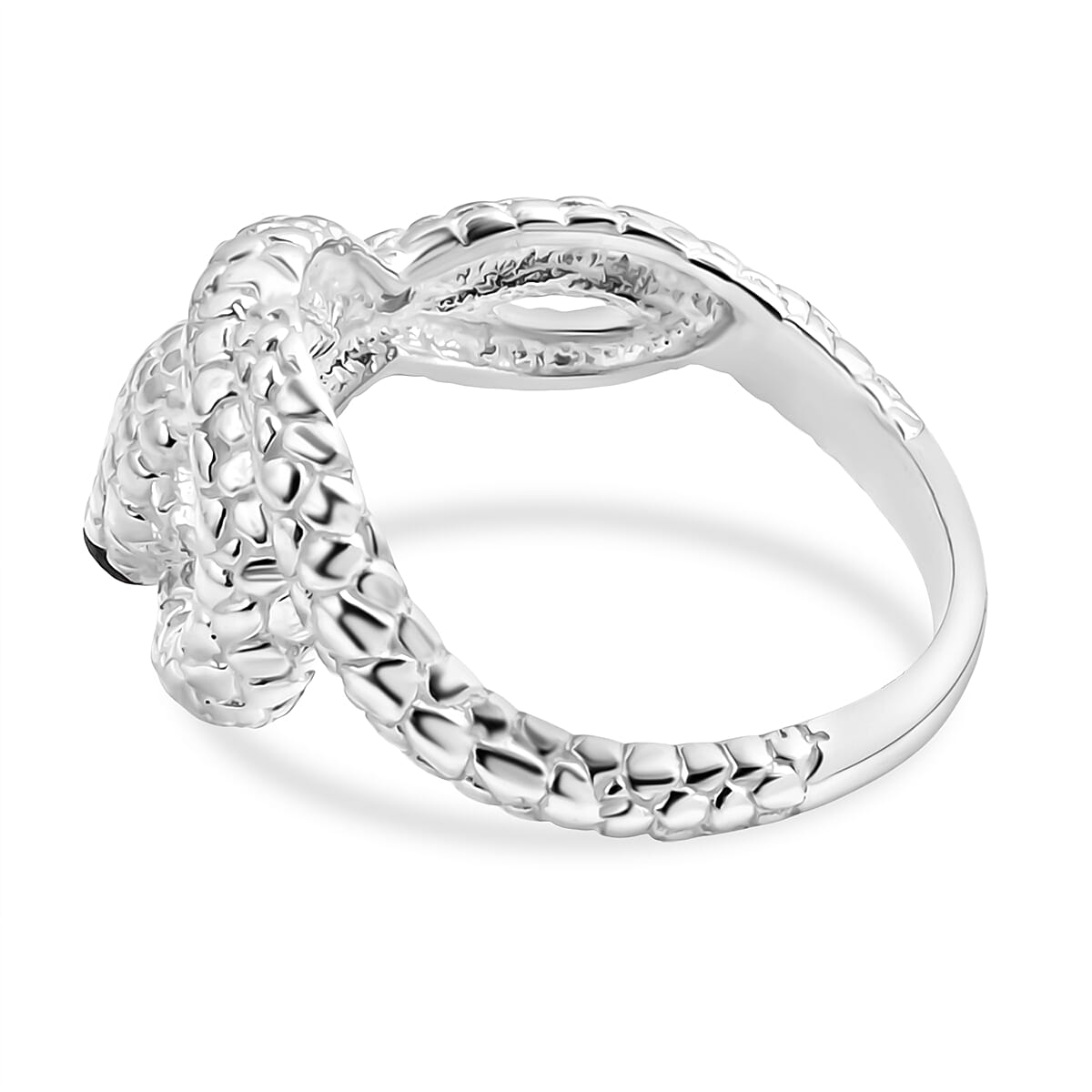 Royal Bali Collection - D'Joy Blue Sapphire & Black Sterling Silver Spinel Ring