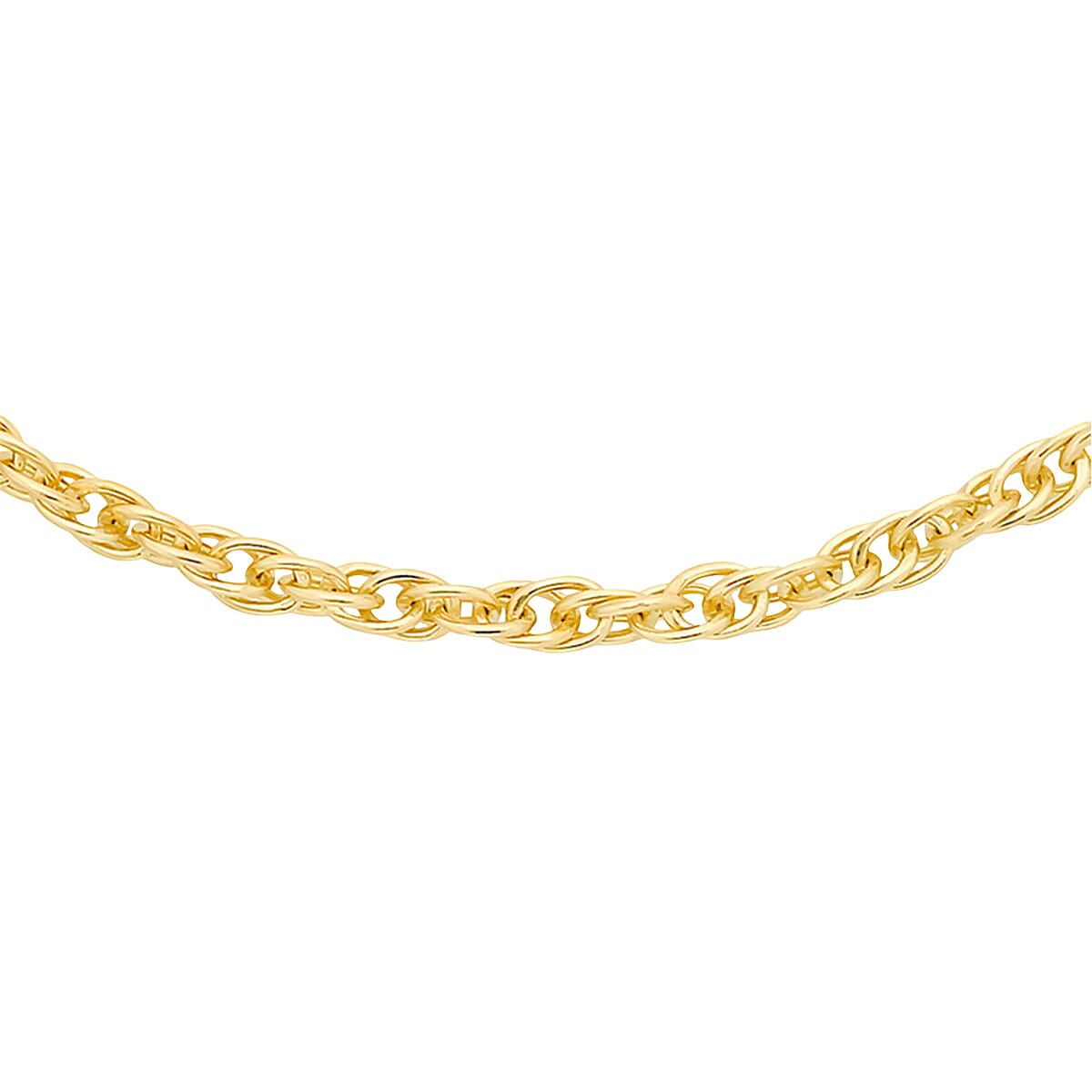 Hatton Garden Close Out - 9K Yellow Gold Prince OF Wales Necklace (Size - 18) with Spring Ring Clasp
