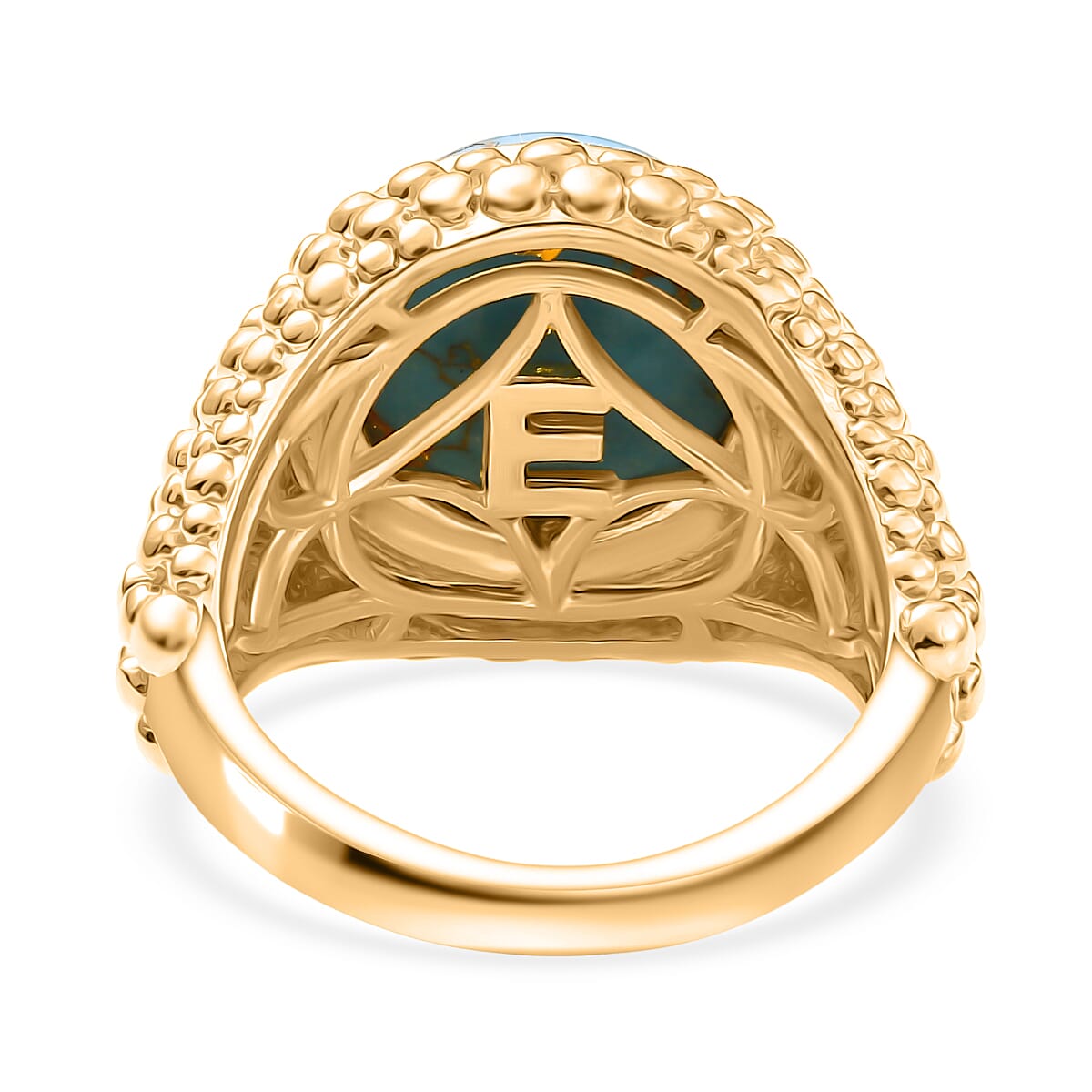 Tucson Find - Blue Turquoise Solitaire Ring 5.55 Ct.