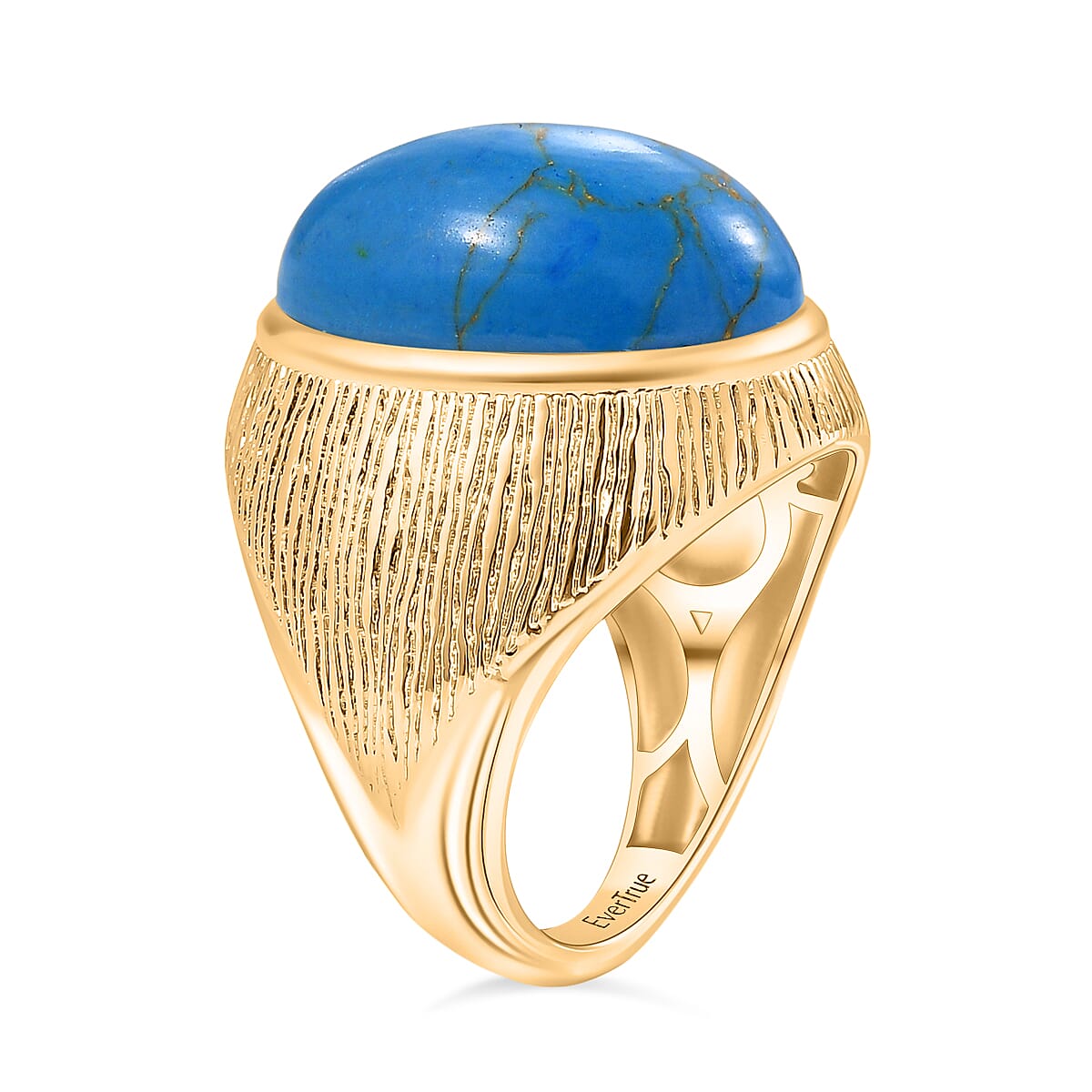 Tucson Find - Blue Turquoise Solitaire Ring 10.66 Ct.