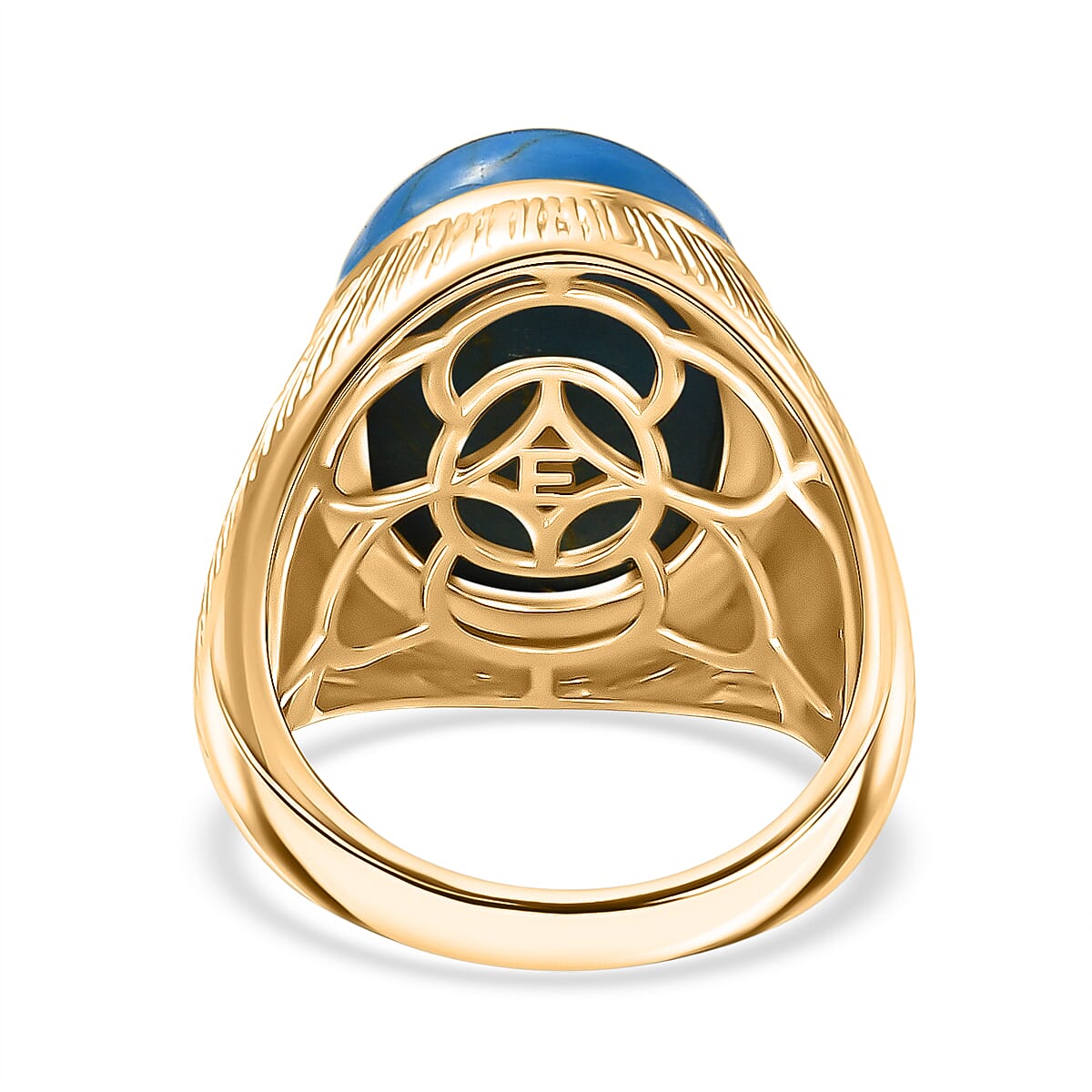 Tucson Find - Blue Turquoise Solitaire Ring 10.66 Ct.