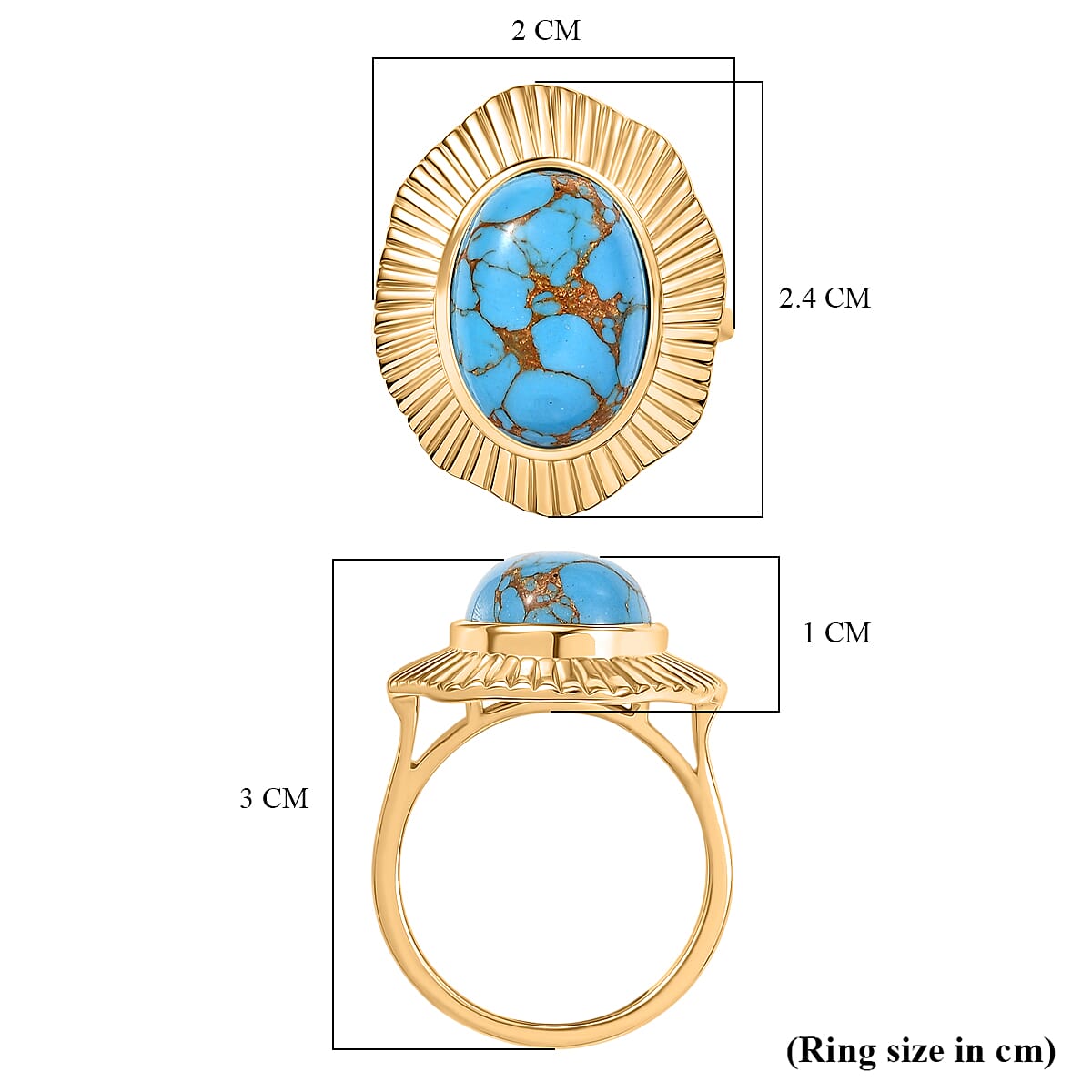 Tucson Find - Blue Turquoise Solitaire Ring 5.40 Ct. Tucson Find - Blue Turquoise Solitaire Ring 5.40 Ct.