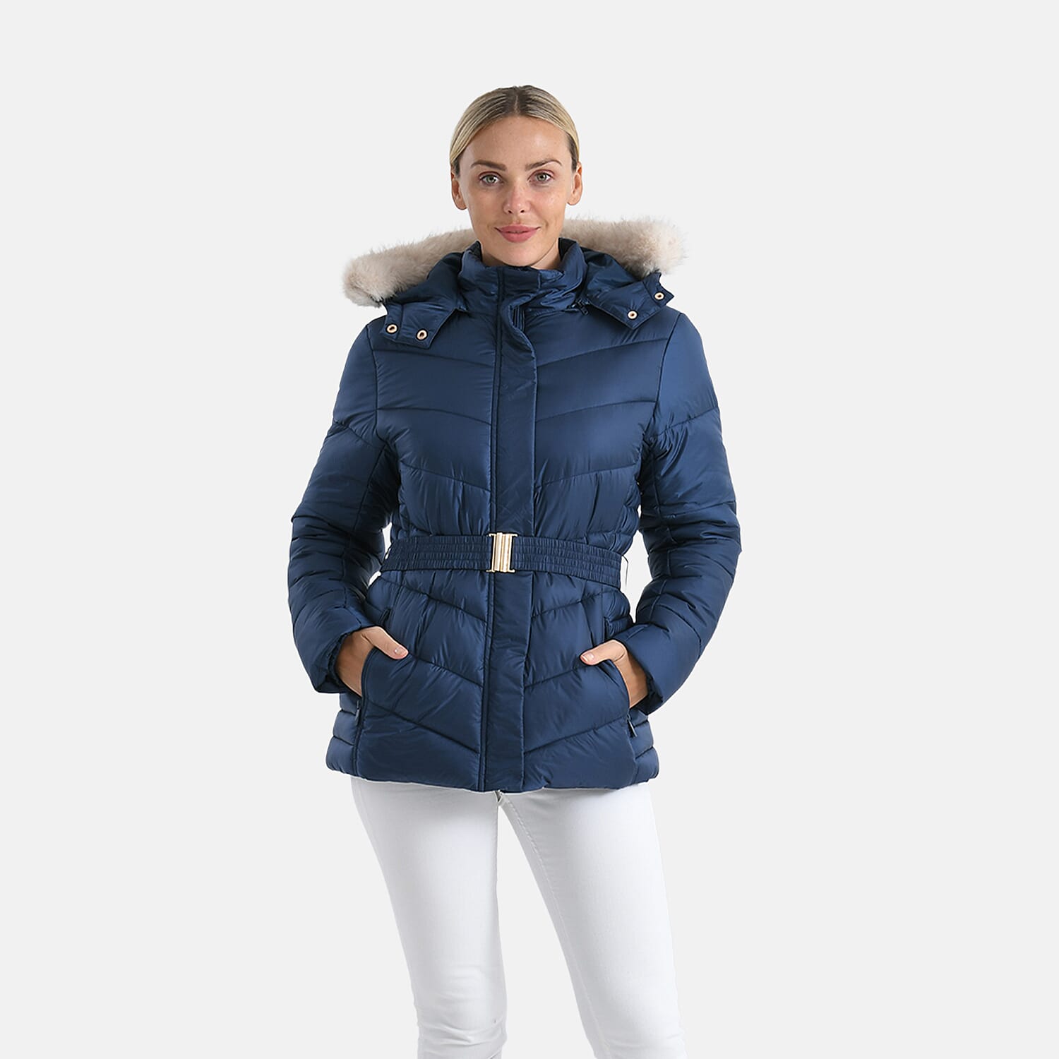 Valissiere-Patterned-Jacket-Size-Small-Navy-Silver