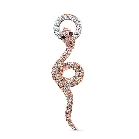 Biggest Designer JCK Closeout- 9K Rose Gold SGL Certified Natural Pink Diamond and White Diamond Pendant 0.50 Ct.